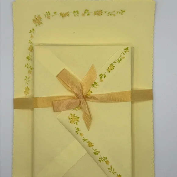 Yellow Floral Textured Party Invitation Card - Picture 1 of 4